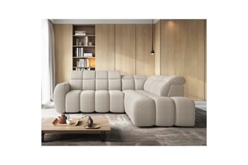 Kulmasohva Eltap Flconn 258x208x107 cm - Royal 18, Beige, Oikea - Huonekalut - Sohva - Vuodesohva