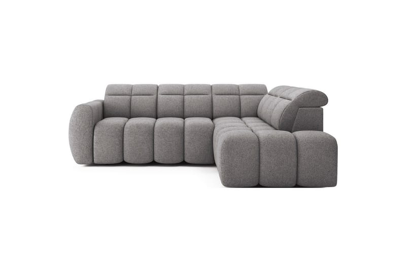 Kulmasohva Eltap Flconn 258x208x107 cm - Sola 04, Harmaa, Oikea - Huonekalut - Sohva - Vuodesohva