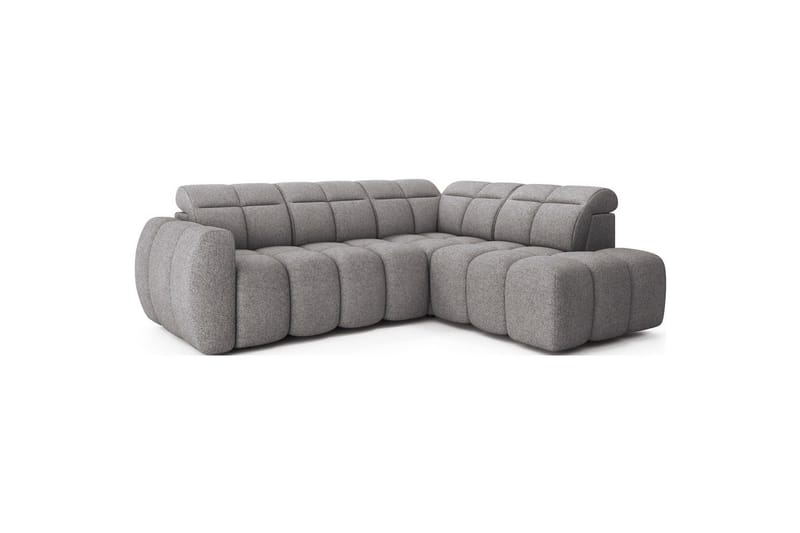 Kulmasohva Eltap Flconn 258x208x107 cm - Sola 04, Harmaa, Oikea - Huonekalut - Sohva - Vuodesohva