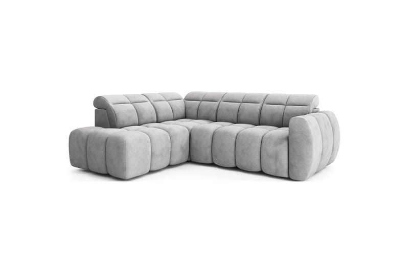 Kulmasohva Eltap Flconn 258x208x107 cm - Sola 04, Harmaa, Vasen - Huonekalut - Sohva - Vuodesohva
