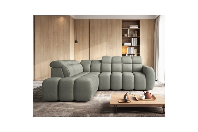 Kulmasohva Eltap Flconn 258x208x107 cm - Xillar 100, Vihreä, Vasen - Huonekalut - Sohva - Vuodesohva