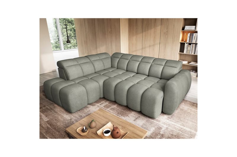 Kulmasohva Eltap Flconn 258x208x107 cm - Xillar 100, Vihreä, Vasen - Huonekalut - Sohva - Vuodesohva