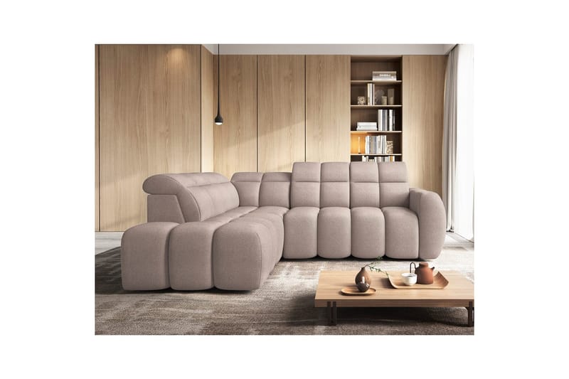Kulmasohva Eltap Flconn 258x208x107 cm - Xillar 20, Ruskea, Vasen - Huonekalut - Sohva - Vuodesohva