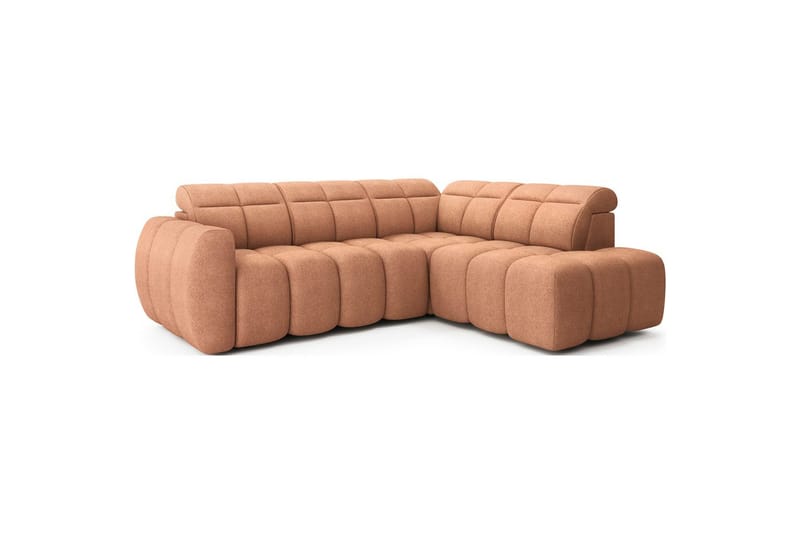 Kulmasohva Eltap Flconn 258x208x107 cm - Xillar 24, Vaaleanpunainen, Oikea - Huonekalut - Sohva - Vuodesohva