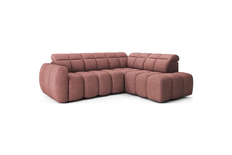 Kulmasohva Eltap Flconn 258x208x107 cm - Paolli 24, pinkki, Oikea - Huonekalut - Sohva - Vuodesohva