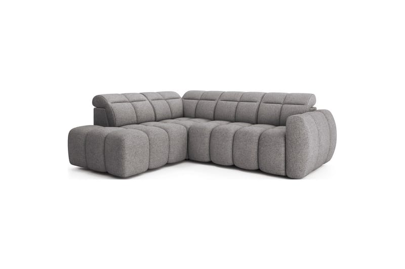 Kulmasohva Eltap Flconn 258x208x107 cm - Paolli 04, harmaa, Vasen - Huonekalut - Sohva - Vuodesohva