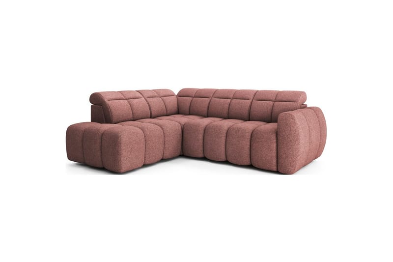 Kulmasohva Eltap Flconn 258x208x107 cm - Paolli 24, pinkki, Vasen - Huonekalut - Sohva - Vuodesohva