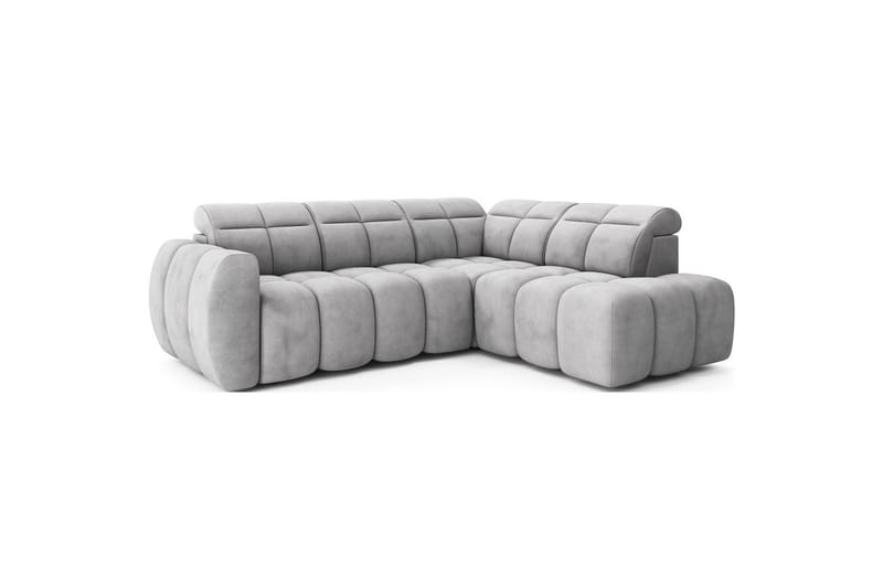 Kulmasohva Eltap Flconn 258x208x107 cm - Paolli 04, harmaa, Oikea - Huonekalut - Sohva - Vuodesohva