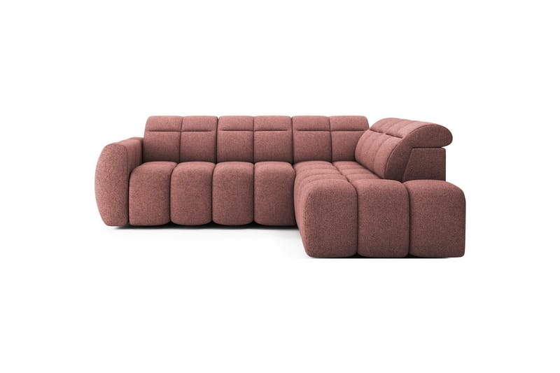 Kulmasohva Eltap Flconn 258x208x107 cm, Paolli 24, pinkki, Oikea