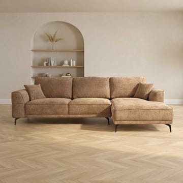 Kulmasohva Monar Oikea - beige - Huonekalut - Sohva - Samettisohva