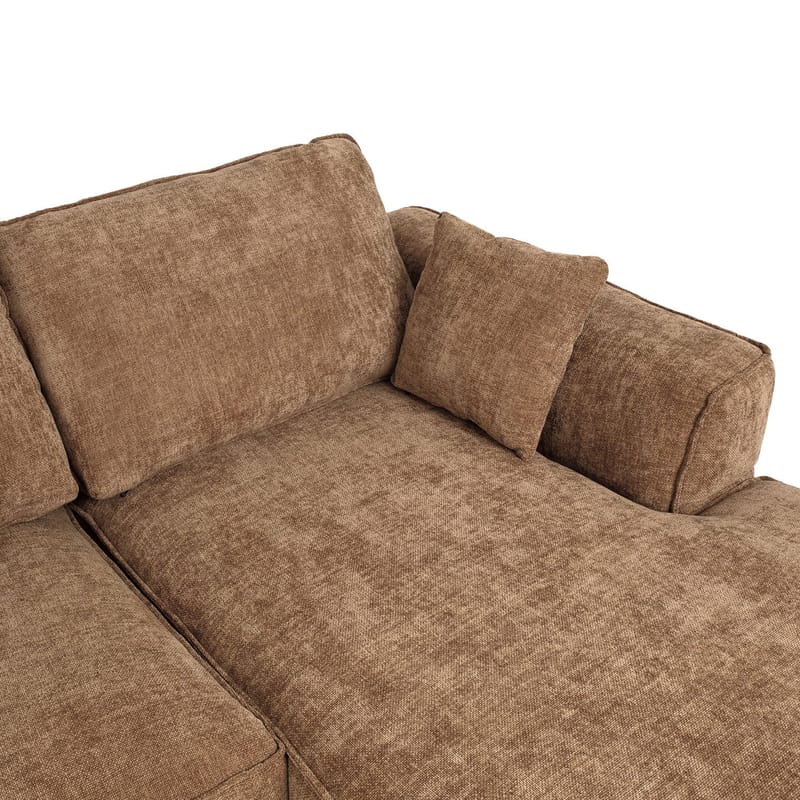 Kulmasohva Monar Oikea - beige - Huonekalut - Sohva - Samettisohva