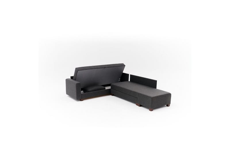 Kulmasohva-sänky Iroulport Oikea Antrasiitti - Antrasiitti - Huonekalut - Sohva - Vuodesohva