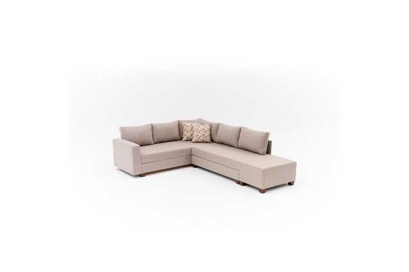 Kulmasohva-sänky Iroulport Oikea Beige, Beige