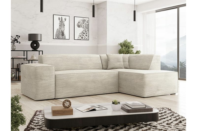 3:n ist Kulmasohva Kintore - Beige - Huonekalut - Sohva - Kulmasohva