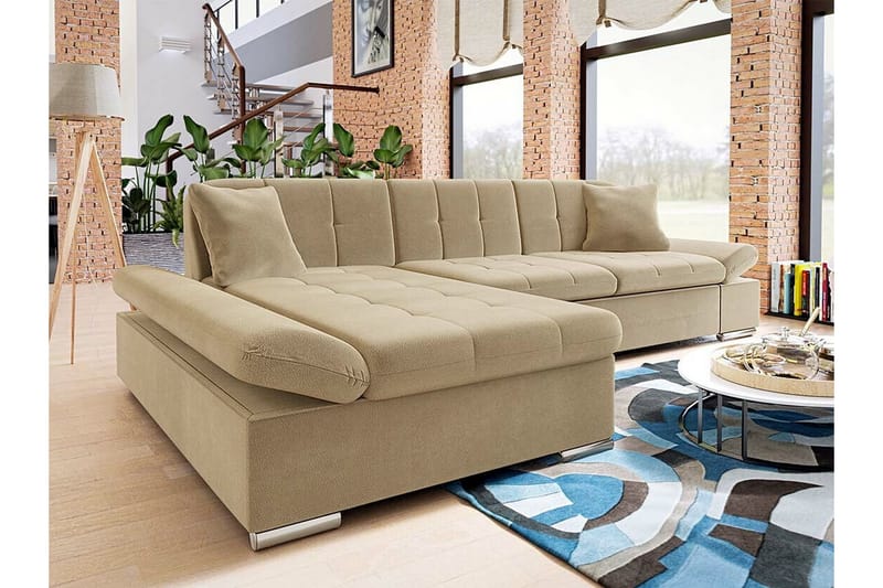 3:n ist Kulmasohva Kintore - Beige - Huonekalut - Sohva - Kulmasohva