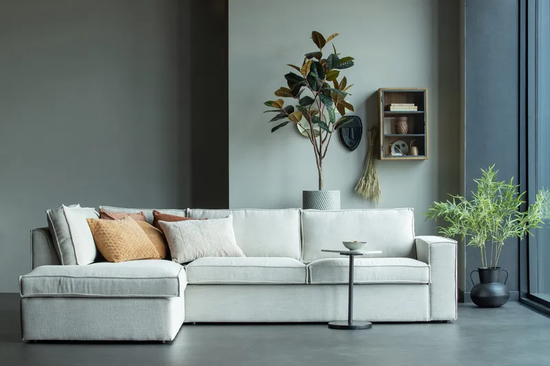 3:n ist Sohva Bordenliss avopäädyllä Vasen - Luonnonväri - Huonekalut - Sohva - Kulmasohva