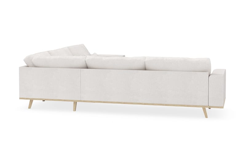 Copenhagen 6-istuttava L-muotoinen Kulmasohva Bouclélla - Valkoinen - Huonekalut - Sohva - Kulmasohva