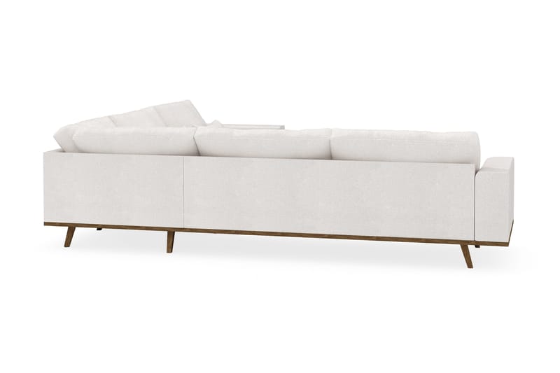 Copenhagen 6-istuttava L-muotoinen Kulmasohva Bouclélla - Valkoinen - Huonekalut - Sohva - Kulmasohva