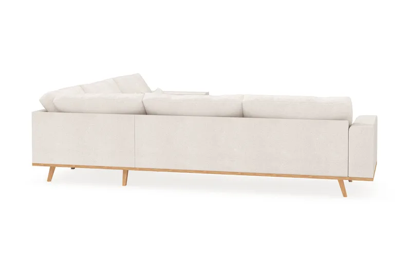 Copenhagen 6-istuttava L-muotoinen Kulmasohva Bouclélla - Valkoinen - Huonekalut - Sohva - Kulmasohva