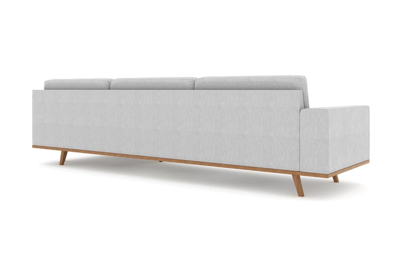 Copenhagen 6-istuttava L-muotoinen Kulmasohva Kankaalla - Harmaa - Huonekalut - Sohva - Kulmasohva