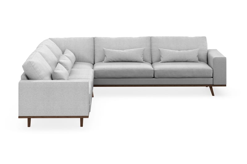 Copenhagen 6-istuttava L-muotoinen Kulmasohva Kankaalla - Vaaleanharmaa - Huonekalut - Sohva - Kulmasohva