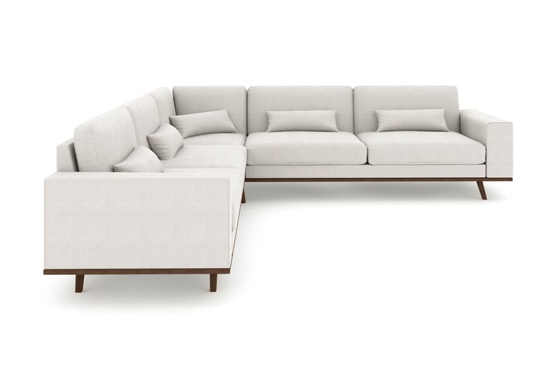 Copenhagen 6-istuttava L-muotoinen Kulmasohva Kankaalla - Vaaleanharmaa - Huonekalut - Sohva - Kulmasohva