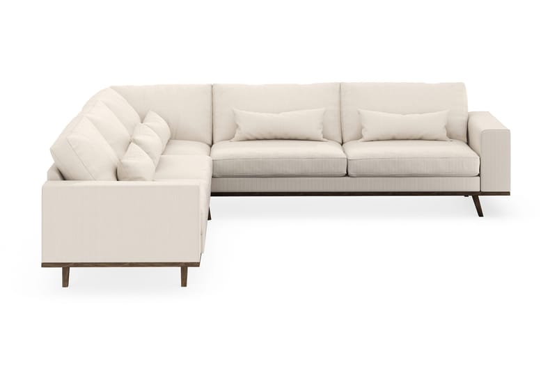 Copenhagen 6-istuttava L-muotoinen Kulmasohva Manchester-kankaalla - Beige - Huonekalut - Sohva - Kulmasohva