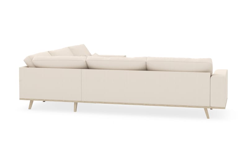 Copenhagen 6-istuttava L-muotoinen Kulmasohva Manchester-kankaalla - Beige - Huonekalut - Sohva - Kulmasohva
