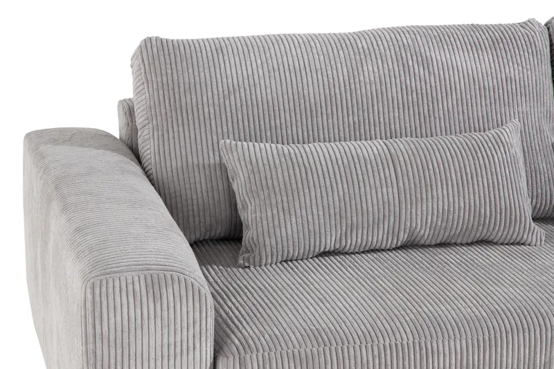 Copenhagen 6-istuttava L-muotoinen Kulmasohva Manchester-kankaalla - Vaaleanharmaa - Huonekalut - Sohva - Kulmasohva