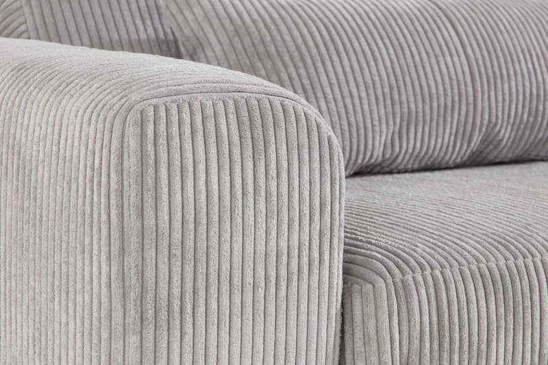 Copenhagen 6-istuttava L-muotoinen Kulmasohva Manchester-kankaalla - Vaaleanharmaa - Huonekalut - Sohva - Kulmasohva