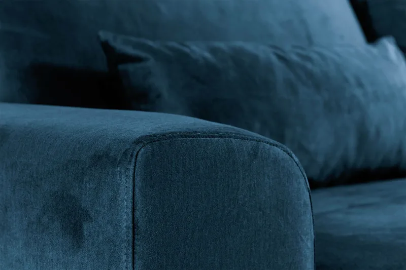 Copenhagen 6-istuttava L-muotoinen Kulmasohva Sametilla - Sininen - Huonekalut - Sohva - Kulmasohva