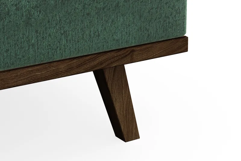 Copenhagen 6-istuttava L-muotoinen Kulmasohva Sametilla - Tummanvihreä - Huonekalut - Sohva - Kulmasohva