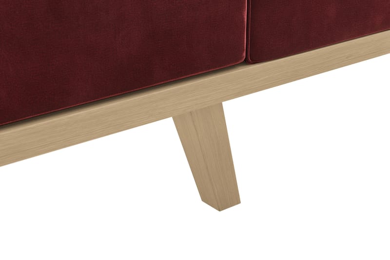 Copenhagen 6-istuttava L-muotoinen Kulmasohva Sametilla - Violetti - Huonekalut - Sohva - Kulmasohva