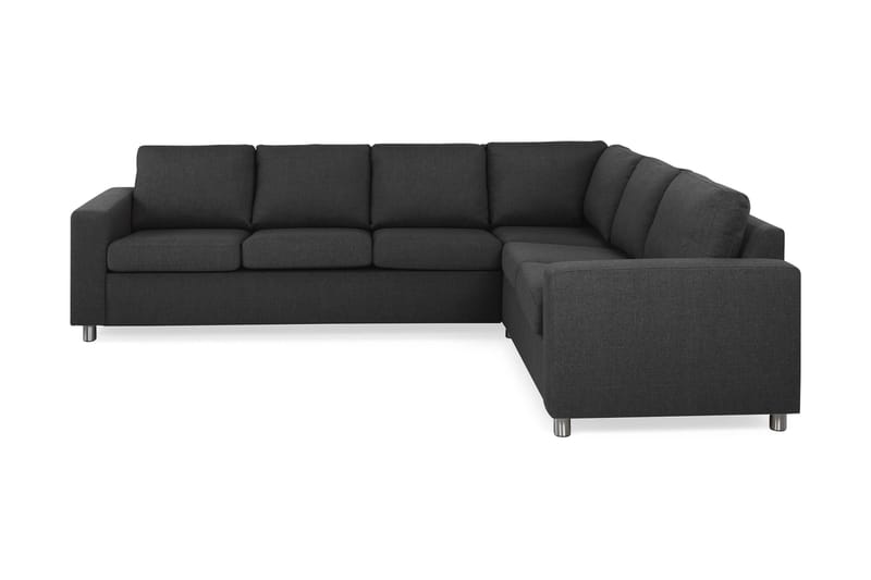 Crazy 5-istuttava Käännettävä L-muotoinen Large Kulmasohva Kankaalla, Antrasiitti