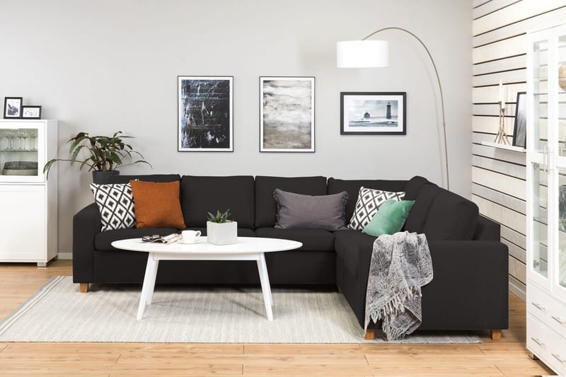 Crazy 5-istuttava Käännettävä L-muotoinen Large Kulmasohva Kankaalla - Antrasiitti - Huonekalut - Sohva - Kulmasohva