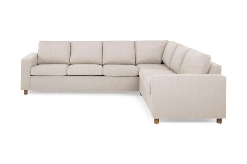 Crazy 5-istuttava Käännettävä L-muotoinen Large Kulmasohva Kankaalla - Beige - Huonekalut - Sohva - Kulmasohva