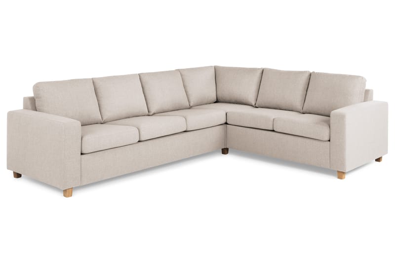 Crazy 5-istuttava Käännettävä L-muotoinen Large Kulmasohva Kankaalla - Beige - Huonekalut - Sohva - Kulmasohva