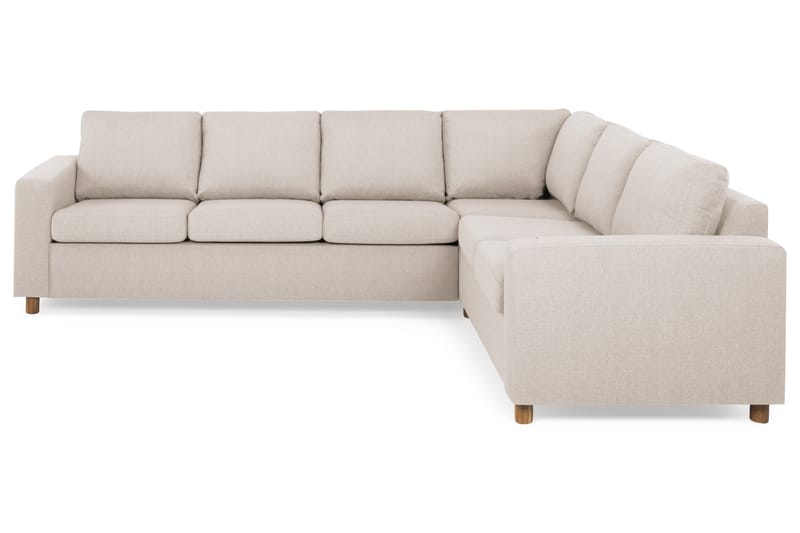Crazy 5-istuttava Käännettävä L-muotoinen Large Kulmasohva Kankaalla - Beige - Huonekalut - Sohva - Kulmasohva