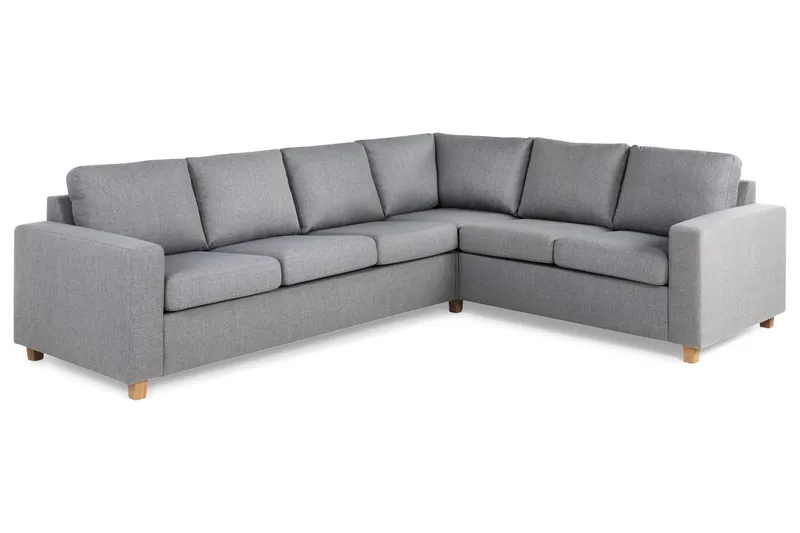 Crazy 5-istuttava Käännettävä L-muotoinen Large Kulmasohva Kankaalla - Harmaa - Huonekalut - Sohva - Kulmasohva