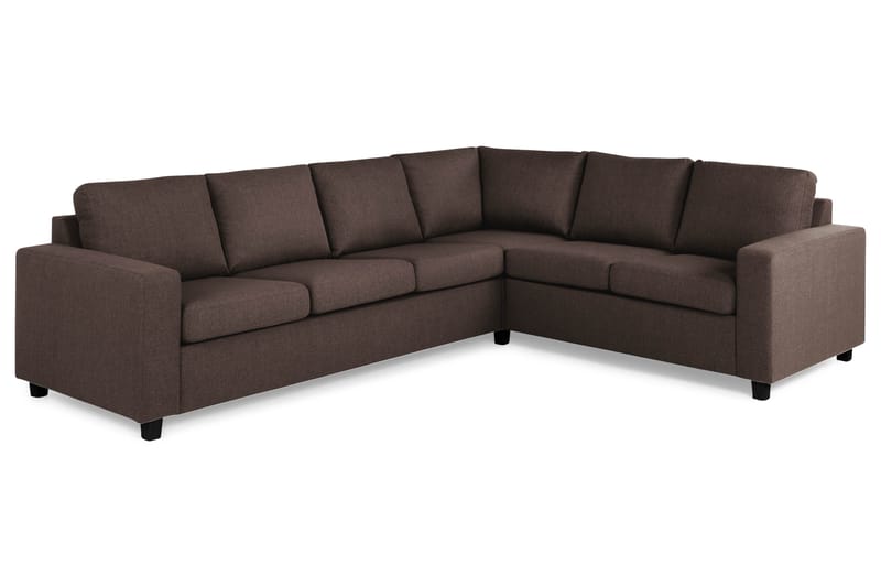 Crazy 5-istuttava Käännettävä L-muotoinen Large Kulmasohva Kankaalla - Ruskea - Huonekalut - Sohva - Kulmasohva