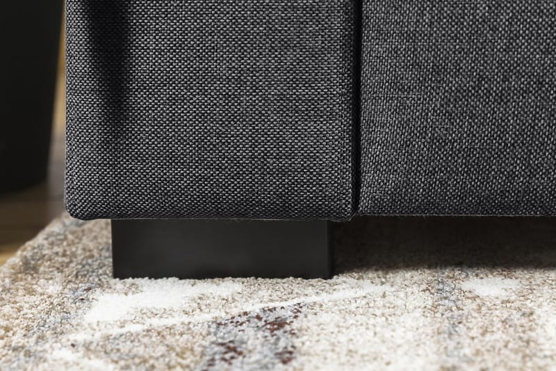 Crazy 5-istuttava Käännettävä L-muotoinen Large Kulmasohva Kankaalla - Tummanharmaa - Huonekalut - Sohva - Kulmasohva