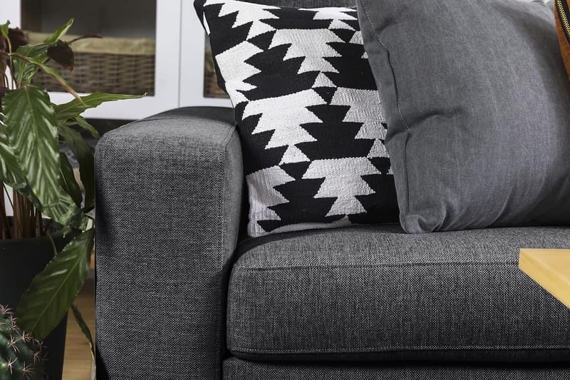 Crazy 5-istuttava Käännettävä L-muotoinen Large Kulmasohva Kankaalla - Tummanharmaa - Huonekalut - Sohva - Kulmasohva