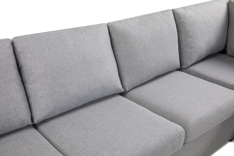 Crazy 5-istuttava Vasenkätinen U-muotoinen Kulmasohva Divaanilla Kankaalla - Harmaa - Huonekalut - Sohva - Kulmasohva - Kulmadivaanisohva