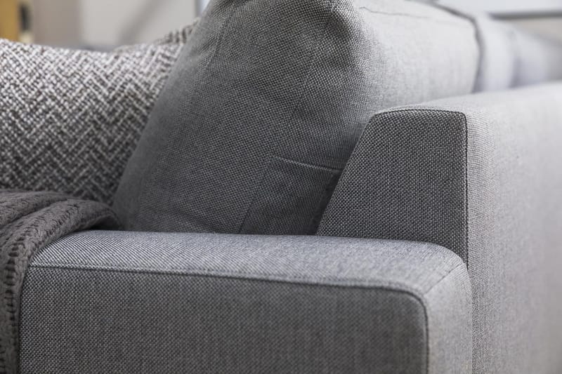 Crazy 5-istuttava Vasenkätinen U-muotoinen Kulmasohva Divaanilla Kankaalla - Harmaa - Huonekalut - Sohva - Kulmasohva