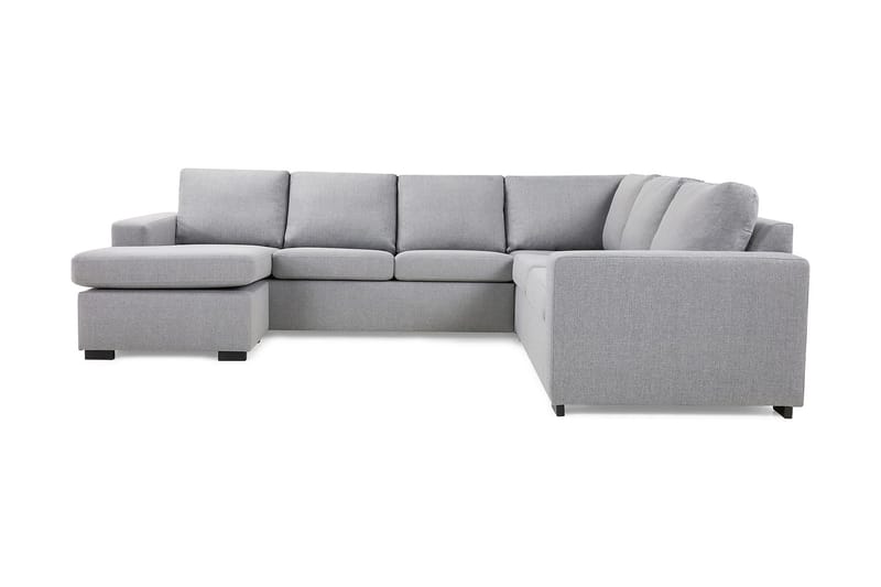 Crazy 5-istuttava Vasenkätinen U-muotoinen Kulmasohva Divaanilla Kankaalla - Harmaa - Huonekalut - Sohva - Kulmasohva - Kulmadivaanisohva