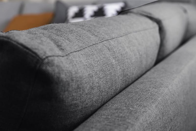 Crazy 5-istuttava Vasenkätinen U-muotoinen Kulmasohva Divaanilla Kankaalla - Tummanharmaa - Huonekalut - Sohva - Kulmasohva - Kulmadivaanisohva