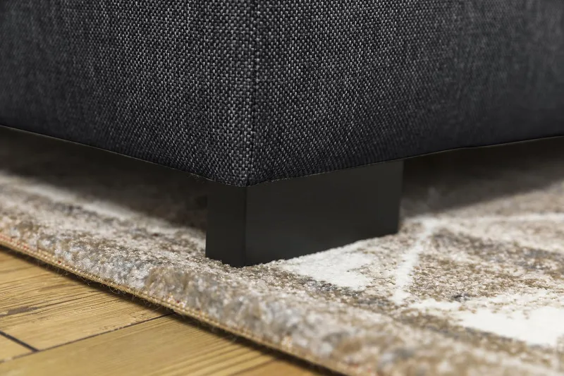 Crazy 5-istuttava Vasenkätinen U-muotoinen Kulmasohva Divaanilla Kankaalla - Tummanharmaa - Huonekalut - Sohva - Kulmasohva - Kulmadivaanisohva