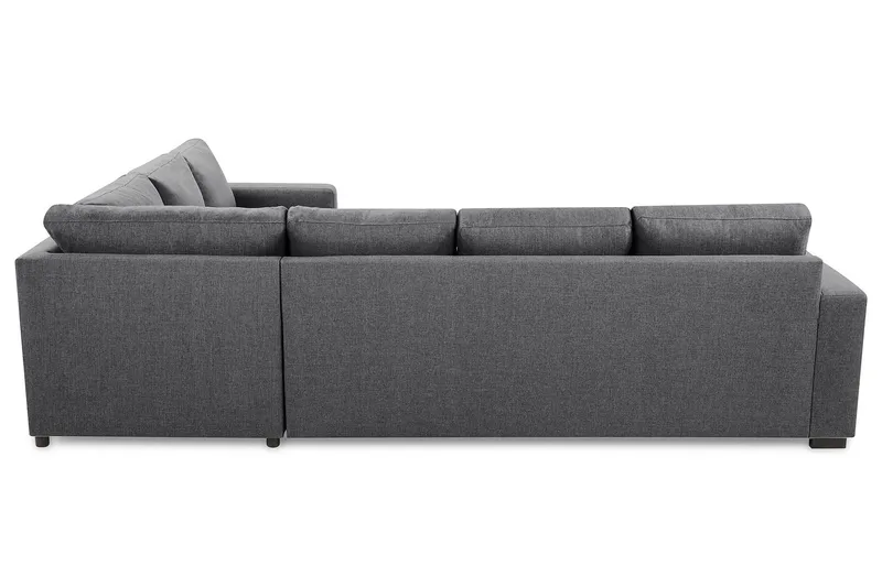 Crazy 5-istuttava Vasenkätinen U-muotoinen Kulmasohva Divaanilla Kankaalla - Tummanharmaa - Huonekalut - Sohva - Kulmasohva - Kulmadivaanisohva
