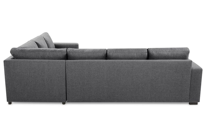 Crazy 5-istuttava Vasenkätinen U-muotoinen Kulmasohva Divaanilla Kankaalla - Tummanharmaa - Huonekalut - Sohva - Kulmasohva - Kulmadivaanisohva