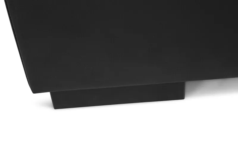 Crazy 5-istuttava Vasenkätinen U-muotoinen Kulmasohva Divaanilla Keinonahkalla - Musta - Huonekalut - Sohva - Kulmasohva